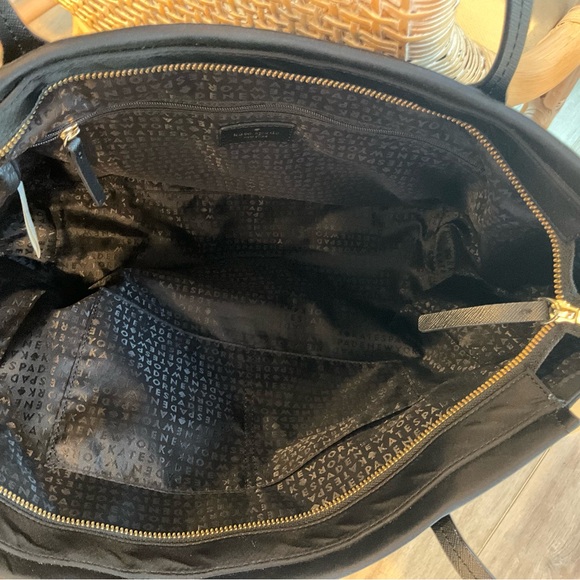 KATE SPADE BLACK NYLON TOTE - Picture 3 of 6